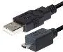 T.E.G. USB 2.0 A naar mini-USB kabel 1,8 m zwart