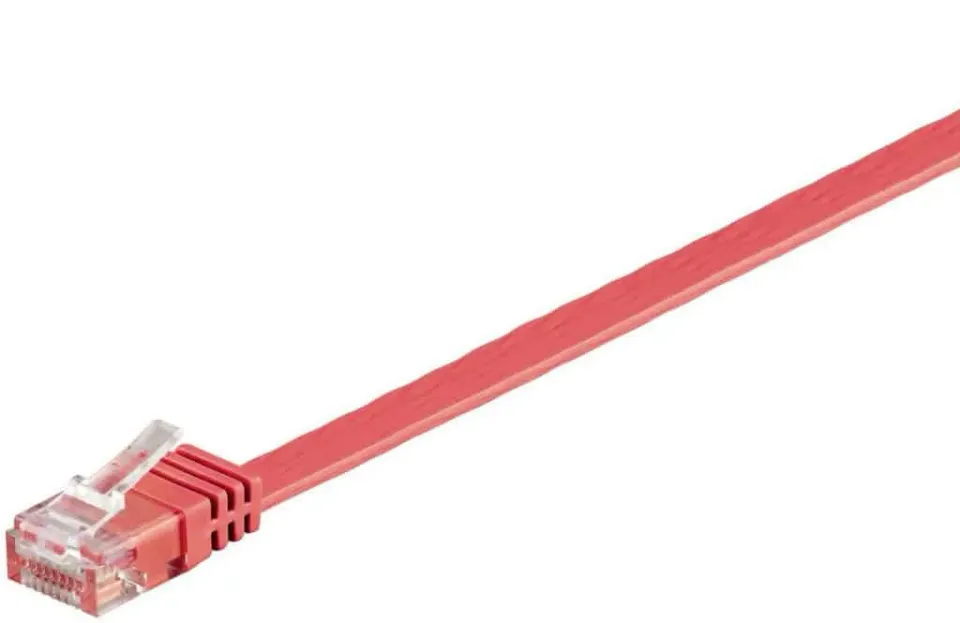 Microconnect CAT6 platte netwerkkabel 1m rood