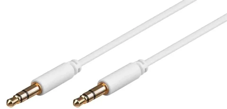 Microconnect 3.5mm minijack aux-kabel stereo 0,5m slim