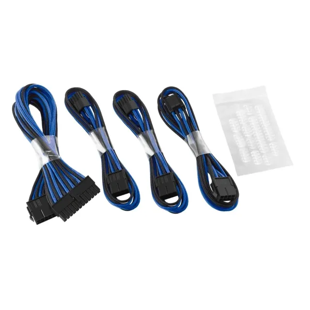CableMod Classic ModFlex Basic Dual 6+2 Pin verlengkabel set zwart-blauw
