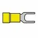 T.E.G. M5 vorkcontact geel fast-on 100 stuks
