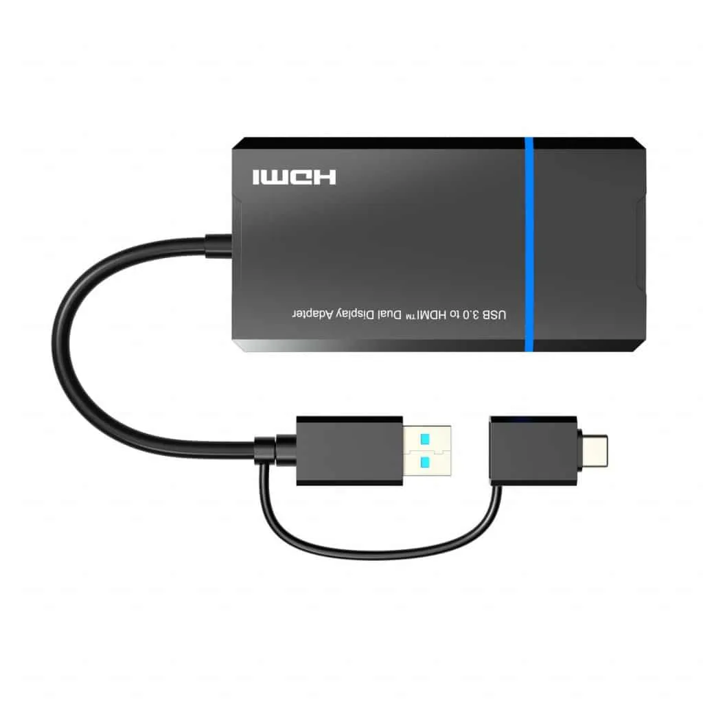 Microconnect USB naar HDMI splitter 2x HDMI 4K