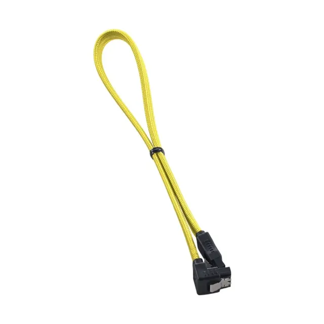 CableMod ModFlex Right Angle SATA 3 kabel geel 30cm