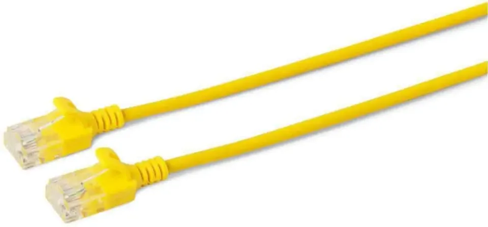 Microconnect CAT6 U/UTP Slim netwerkkabel 0,15m geel