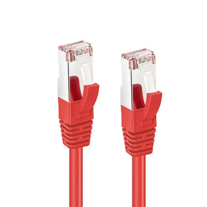 Microconnect CAT6 S/FTP netwerkkabel 0,5m rood afgeschermd