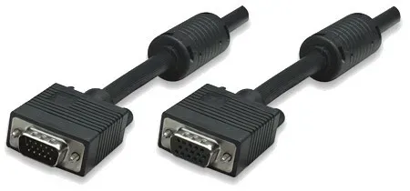 T.E.G. VGA HD15 verlengkabel M/F 7,5m ferriet