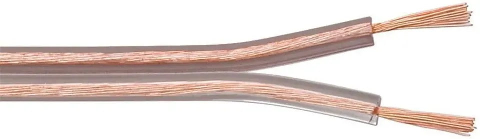 Microconnect luidsprekerkabel 50m 2x2,5mm² transparant
