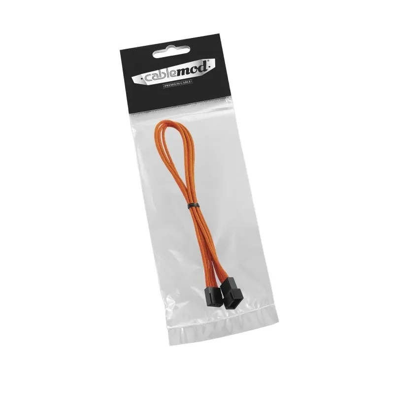 CableMod ModFlex ventilator verlengkabel 4-pin 30cm oranje
