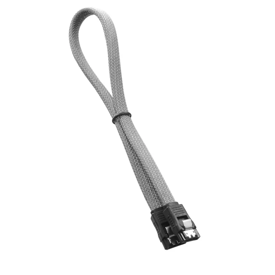 CableMod ModMesh SATA 3 kabel 30cm zilver datakabel