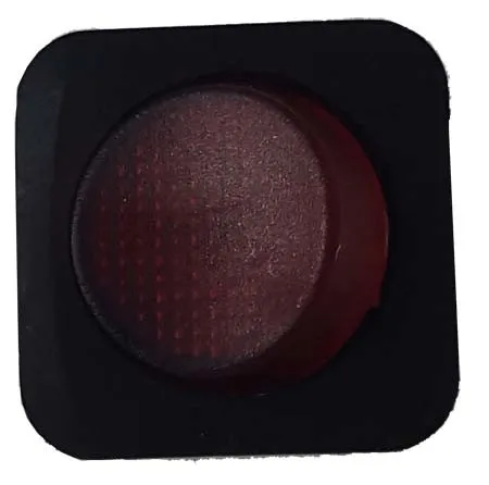 T.E.G. Wipschakelaar inbouw rood 12V 25A