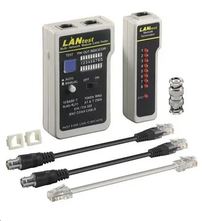 Microconnect Kabeltester RJ11 RJ45 CAT5 CAT6 LED