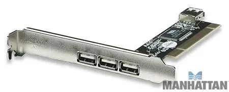 T.E.G. USB 2.0 PCI kaart 3+1 poort uitbreidingskaart