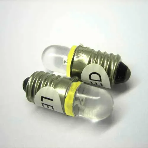 T.E.G. E10 single led lamp 24V geel
