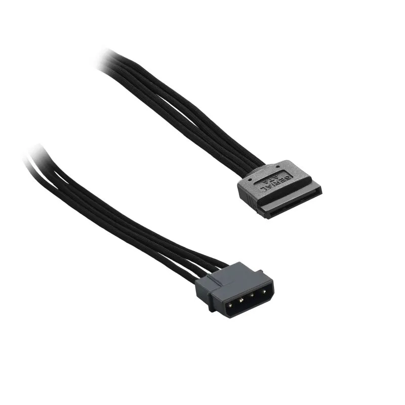 CableMod ModFlex Molex naar SATA voedingskabel 30cm zwart