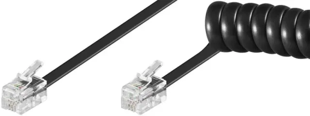 Microconnect RJ10 telefoonkabel 7m zwart M/M