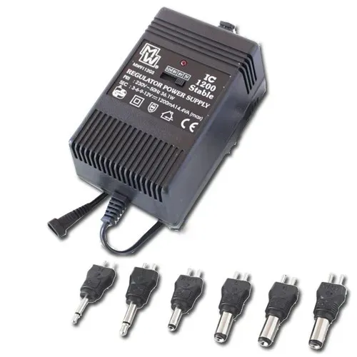 T.E.G. Gestabiliseerde Voeding 3/6/9/12V 1,2A Universeel