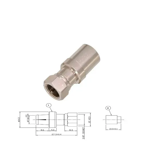T.E.G. F crimp plug male voor RG11-H43 kabel
