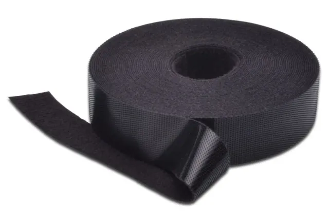 Microconnect klittenband kabeltape 20mm zwart 10m