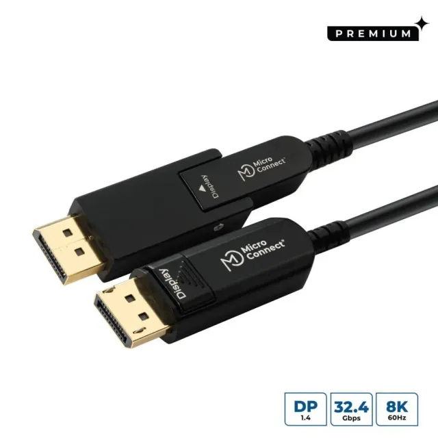 Microconnect Premium Mini DisplayPort-DisplayPort kabel 10m glasvezel