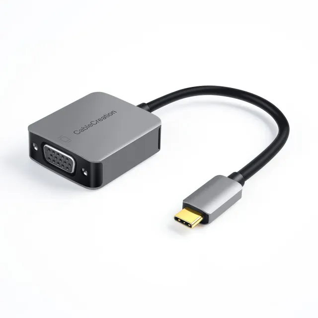 CableCreation USB-C naar VGA adapter 1080p aluminium