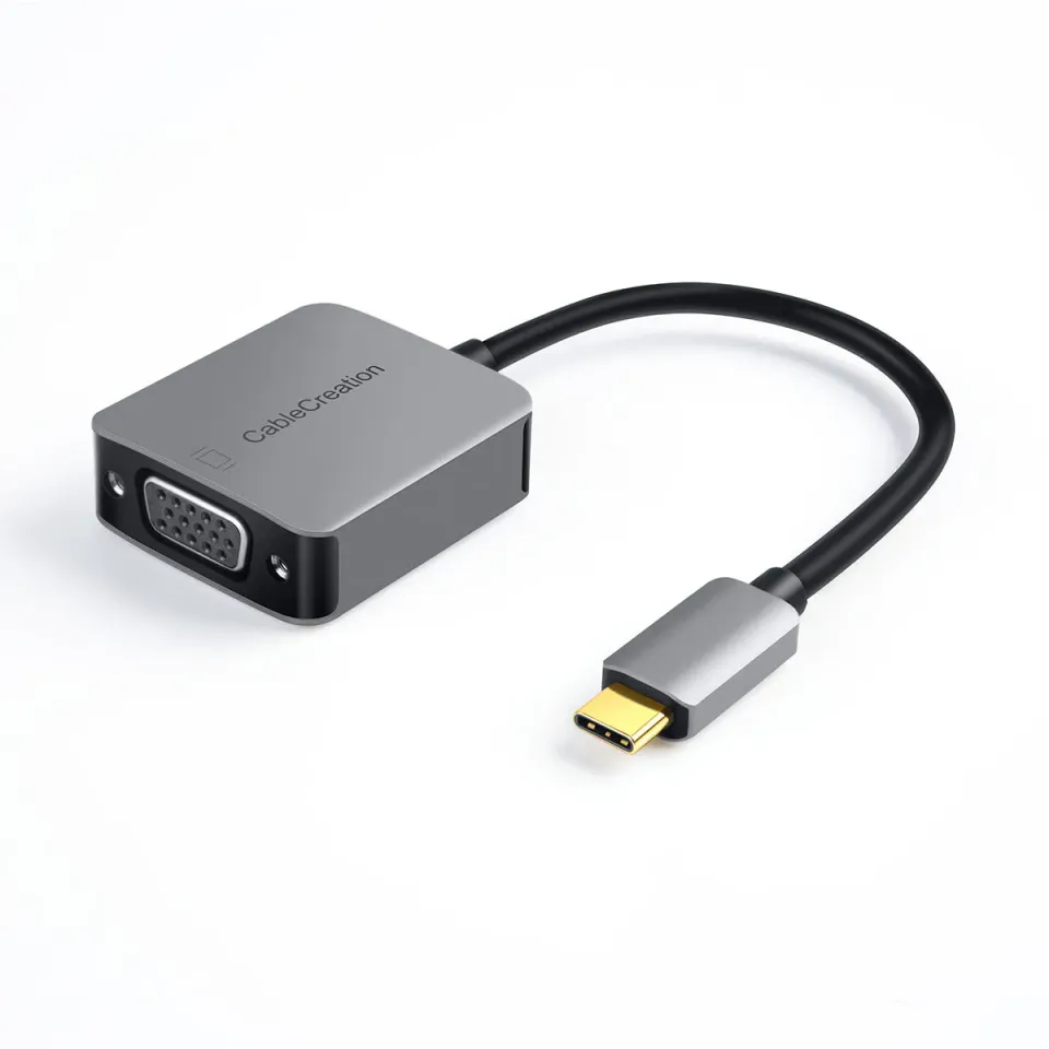 CableCreation USB-C naar VGA adapter 1080p aluminium