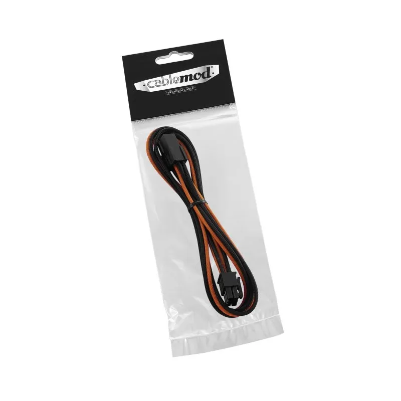 CableMod 6-pin PCI-e verlengkabel 45cm zwart/oranje