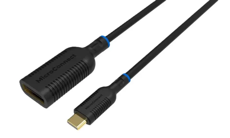 MicroConnect USB-C naar DisplayPort adapter 0,2m zwart 4K