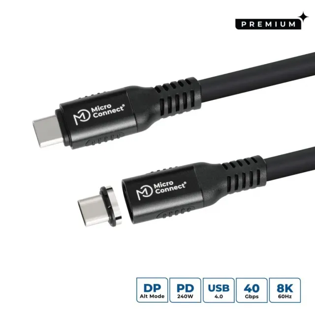 Microconnect Premium USB-C kabel 0,5m 240W 40Gbps
