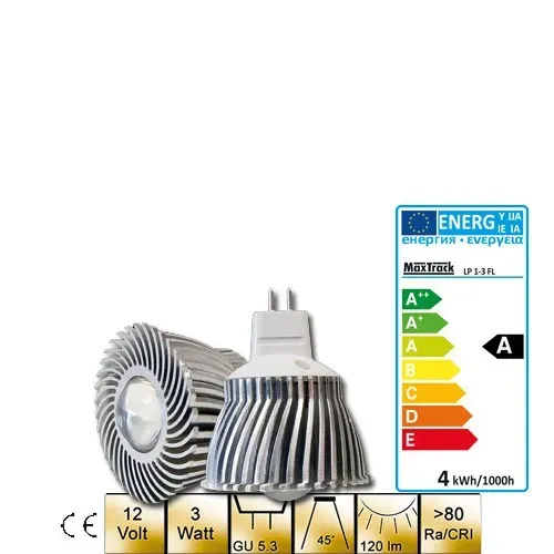 T.E.G. power LED lamp GU5.3 12V 3W 45°