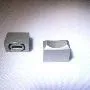 T.E.G. schuifknop 15x7,5x10 mm dofgrijs