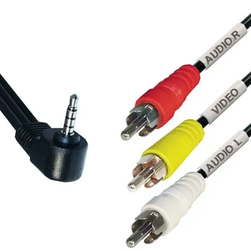 T.E.G. 3.5mm 4-polig naar 3x cinch verloopkabel 2.0 m