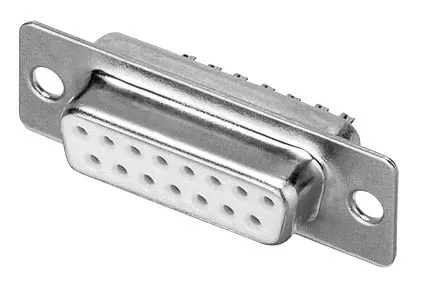 T.E.G. Sub-D Connector Female 15-polig Soldeer Verguld