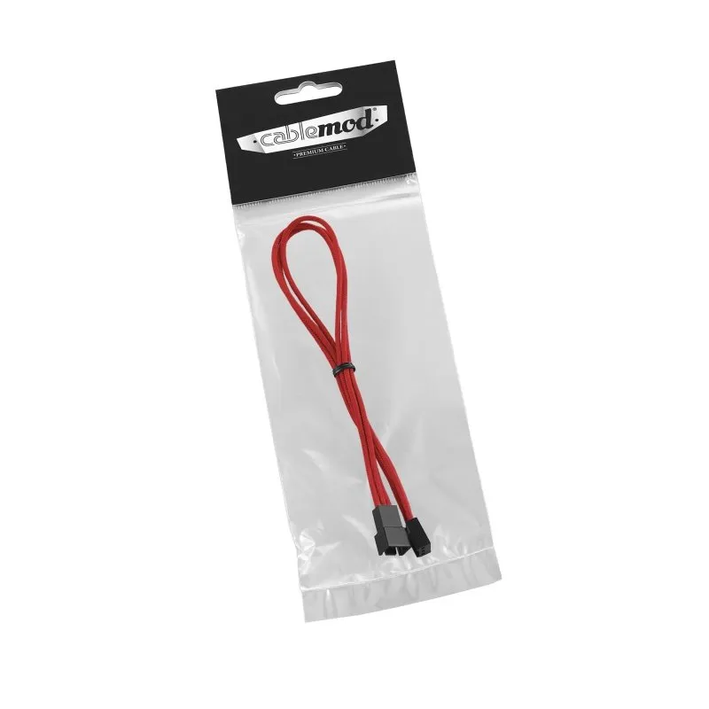 CableMod ModFlex 3-pin fan verlengkabel 30cm rood