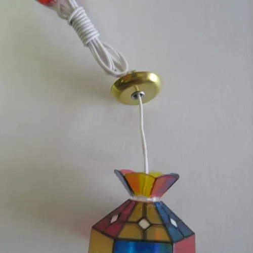 T.E.G. H0 Tiffany hanglamp plafond 3,5V 48mm