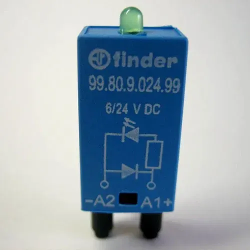 T.E.G. Finder relais LED-module groen 6-24VDC diode