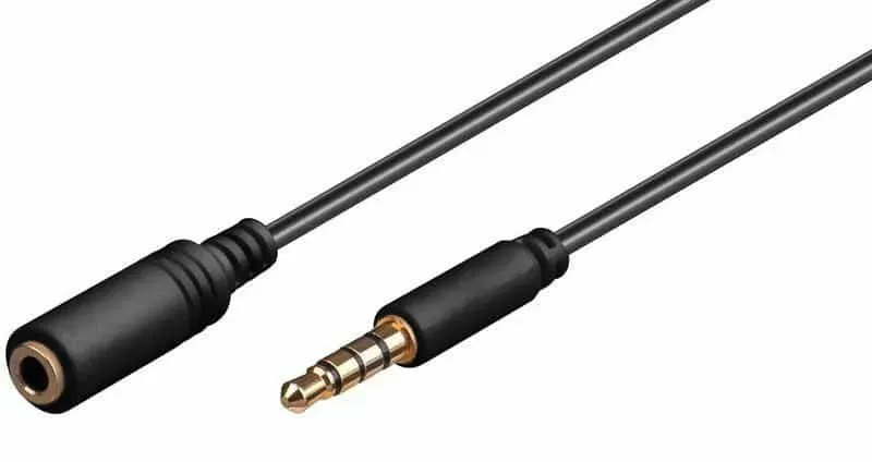 Microconnect 3.5mm Minijack Slim aux verlengkabel 5m stereo