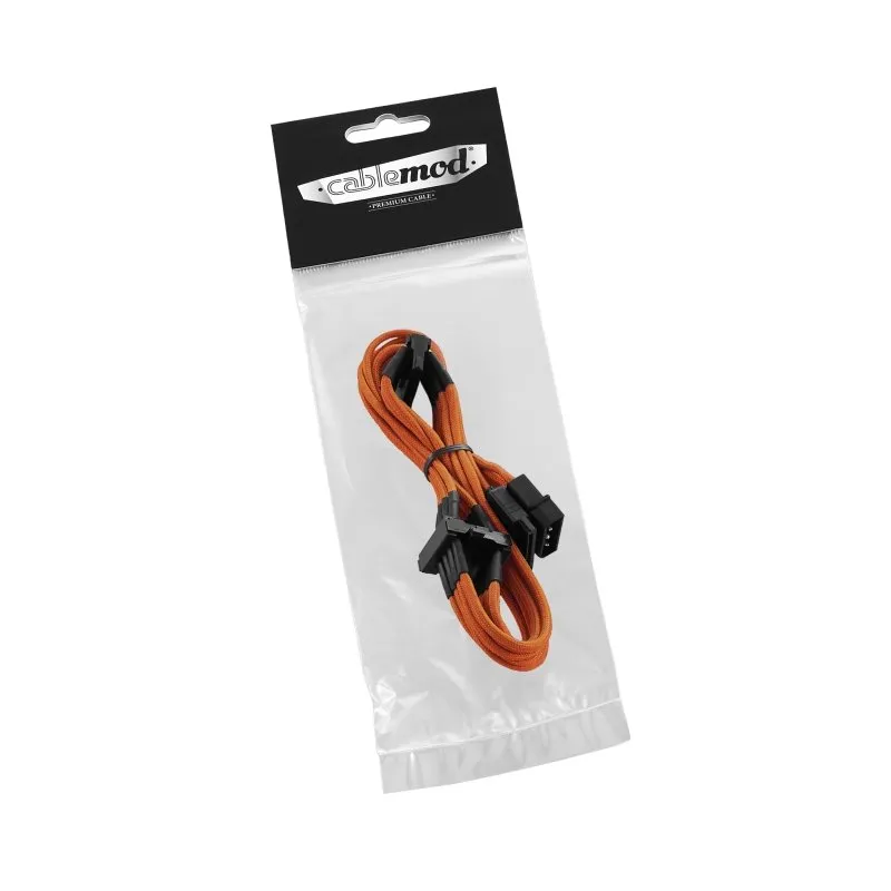 CableMod ModFlex molex naar SATA verlengkabel oranje 80cm