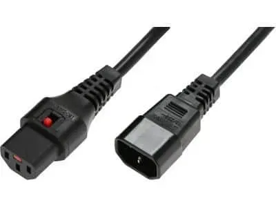 Microconnect PC1070 stroomkabel C13-C14 4m zwart lock