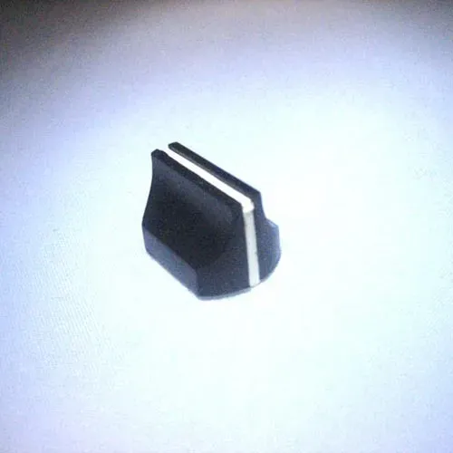 T.E.G. Schuifknop 17x12x12 zwart sliderkap