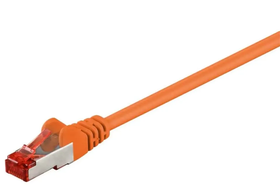 Microconnect CAT6 F/UTP netwerkkabel 0,25m oranje afgeschermd