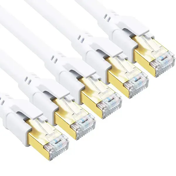 Yauhody Y-NC8-RW5PK Cat8 netwerkkabel wit 5-pack RJ45