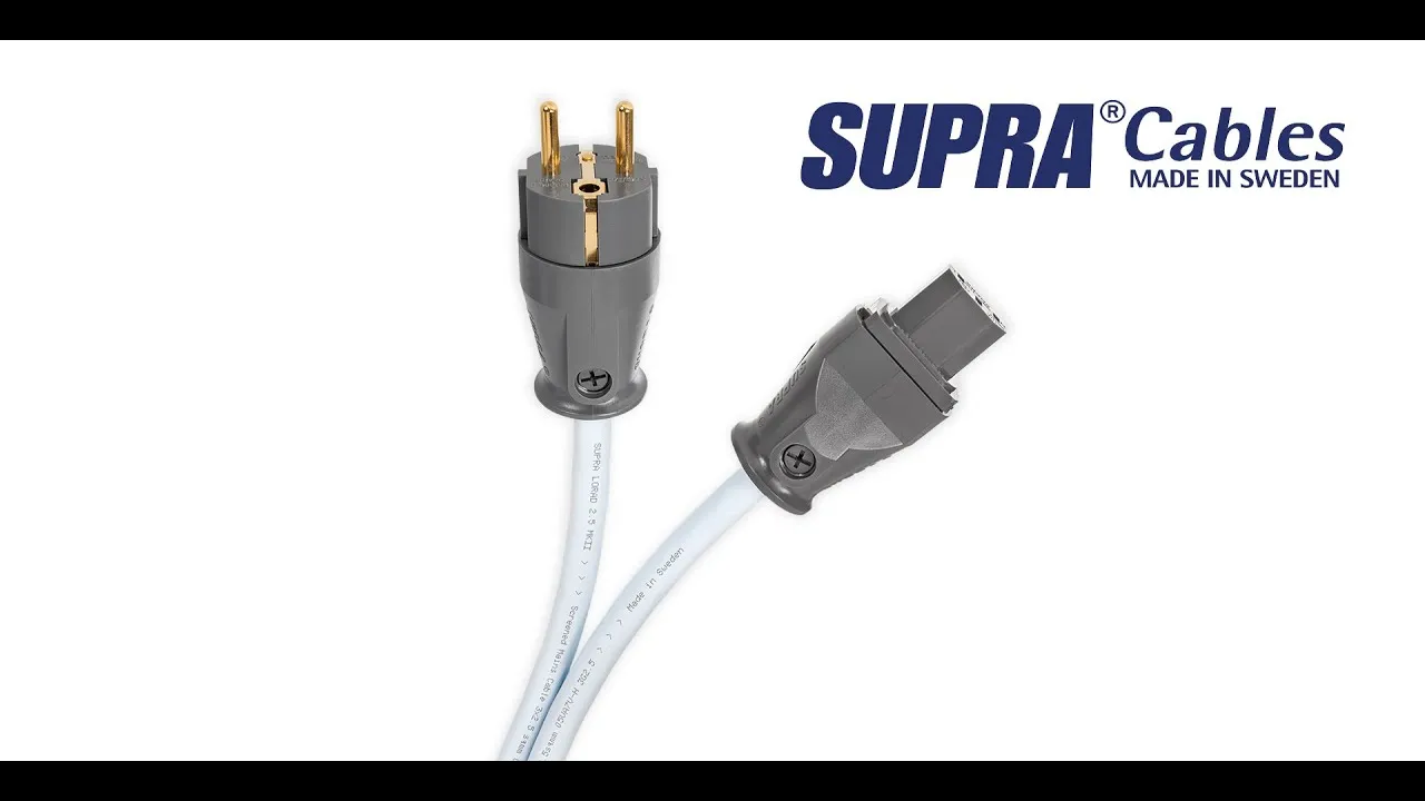 Supra LoRad 2.5 SPC voedingskabel 3x2,5mm2 verzilverd