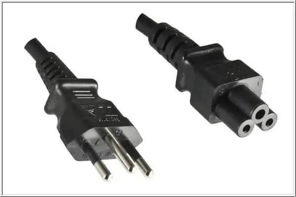 Microconnect C5 notebook stroomkabel Brazilië 1,8 m zwart