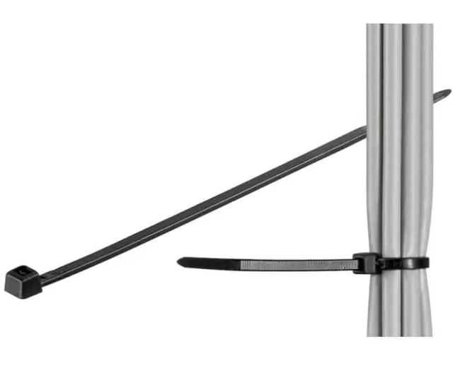 Microconnect Kabelbinders Zwart 203x2,5mm 100 Stuks UV