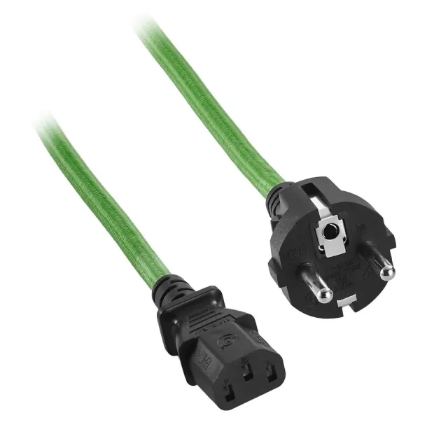 CableMod ModFlex netsnoer C13 2m groen DE/FR stekker