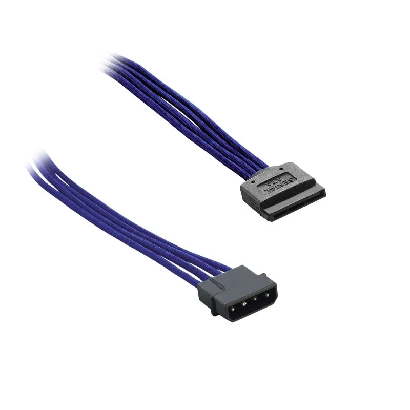 CableMod ModFlex Molex naar SATA 30cm blauw kabel