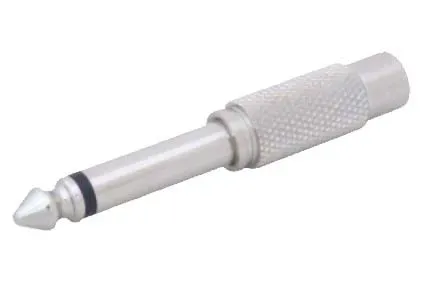 T.E.G. Cinch 3.5mm mono verloopadapter female male metaal