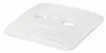T.E.G. Afdekplaat 2-gaats 82x82mm wit