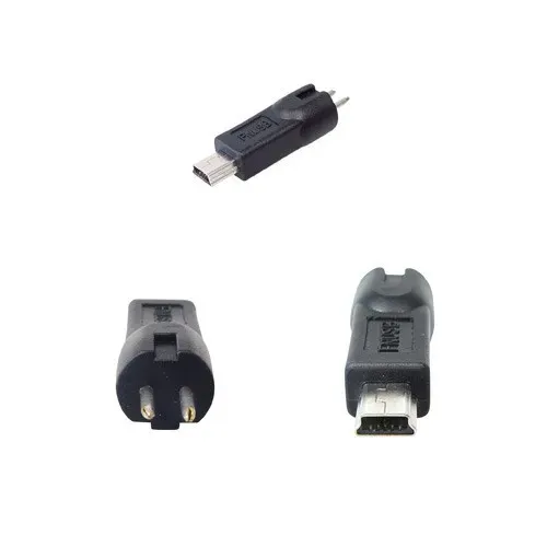 T.E.G. Mini USB 5-pin adapterstekker male voor Med voeding
