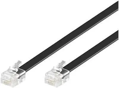Microconnect MPK106B Telefoonkabel RJ12 6m Zwart